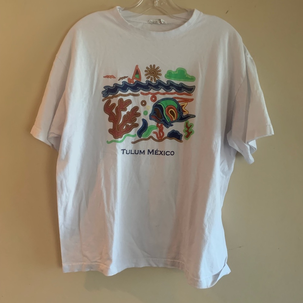 Vintage Tulum Mexico t shirt euro tag